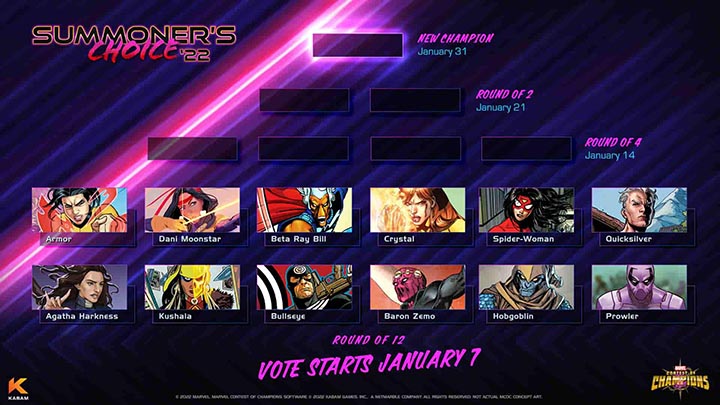 Summoners Choice Champion Vote 2022 Marvel Contest Of Champions 4776