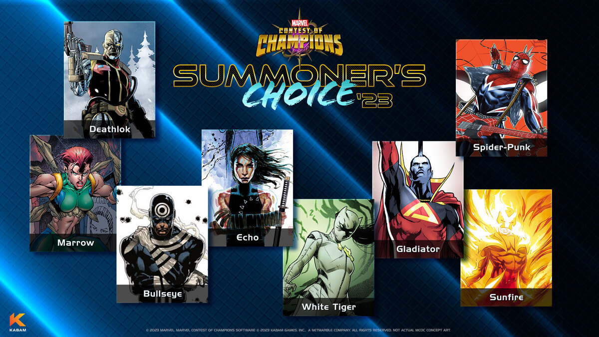 Summoner’s Choice 2023 Marvel Contest of Champions