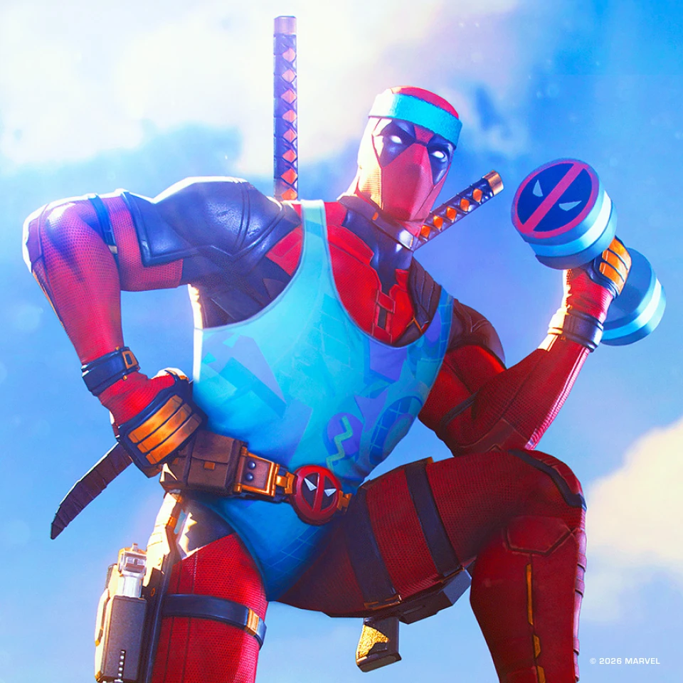 Deadpool's Deadlift promotional banner for Marvel Contest of Champions spring sale event